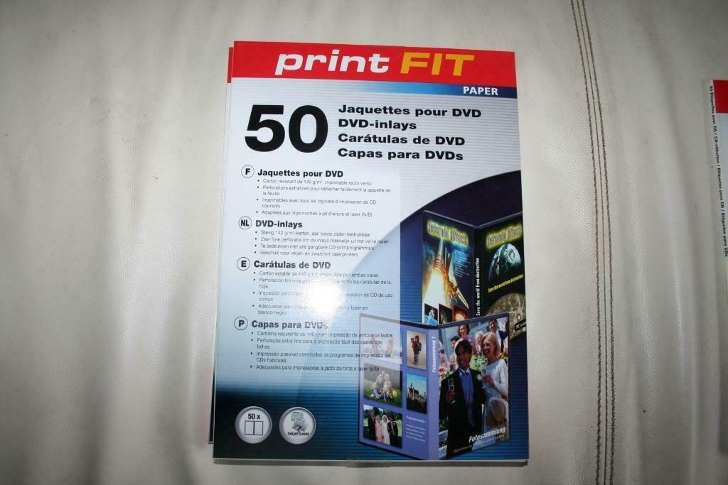 50 étiquettes pour jaquettes pour CD/DVD, Enlèvement ou Envoi, Neuf