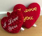 2 knuffel harten I love you, Kinderen en Baby's, Speelgoed | Knuffels en Pluche, Ophalen of Verzenden, Gebruikt, Overige typen