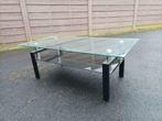 Moderne glazen salontafel, Huis en Inrichting, Ophalen, 100 tot 150 cm, 50 tot 100 cm, Rechthoekig