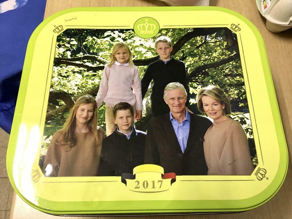Boite Delacre avec photo de la famille royale, Enlèvement ou Envoi, Comme neuf, Biscuits, Autres marques