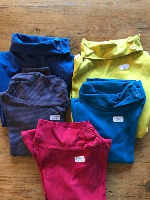 Lot 5 t-shirts met rolkraag, maat 110, Kinderen en Baby's, Kinderkleding | Maat 110, Gebruikt, Meisje, Shirt of Longsleeve, Ophalen of Verzenden