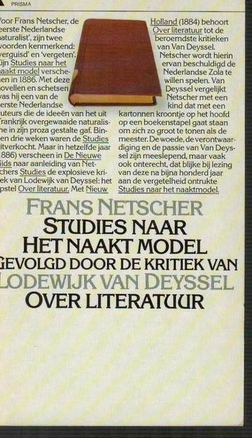 Studies naar het naakt model, Frans Netscher + Over literat, Enlèvement ou Envoi, Comme neuf, Belgique