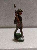 Vintage Papier Mache - Solido Belge - Soldat avec arme, Utilisé, Enlèvement ou Envoi
