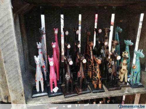 lot de 3 girafes 25/20/15cm, Antiek en Kunst, Kunst | Beelden en Houtsnijwerken