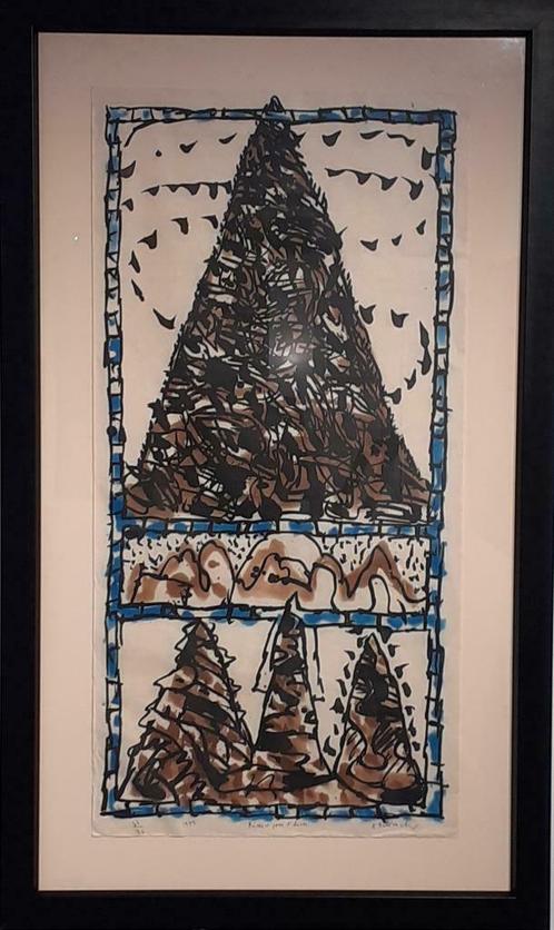 "Réserve pour l'hiver" - Pierre Alechinsky, Antiquités & Art, Art | Eaux-fortes & Gravures, Enlèvement ou Envoi