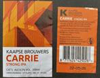 Bieretiket K Strong IPA Brouwerij Kaapse Brouwers (2y4), Verzamelen, Overige merken, Overige typen, Gebruikt, Ophalen of Verzenden