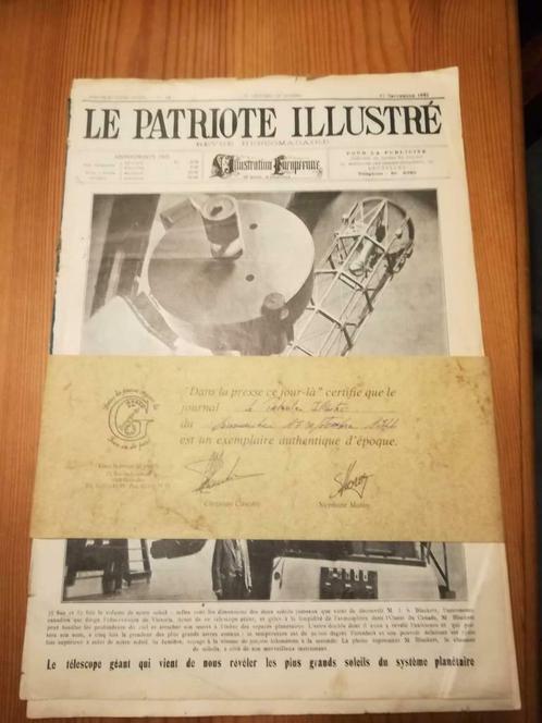 le patriotte illustré 17 septembre 1922, Antiquités & Art, Antiquités | Livres & Manuscrits, Enlèvement ou Envoi