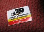 Sticker 1979 du 57e Salon international des véhicules commer, Autocollant, Enlèvement ou Envoi, Neuf