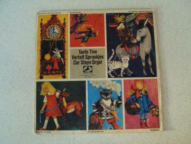 Vintage Sprookjes LP: "Tante Tine Vertelt", Cd's en Dvd's, Vinyl | Kinderen en Jeugd, Verhaal of Sprookje, Ophalen of Verzenden