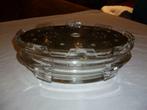 Oude chauffe-plats schotelverwarmer in glas vintage sixties, Antiek en Kunst, Ophalen of Verzenden