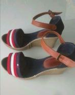 Donkerblauwe Tommy Hilfiger sandalen, maat 40, Tommy Hilfiger, Bleu, Porté, Enlèvement ou Envoi