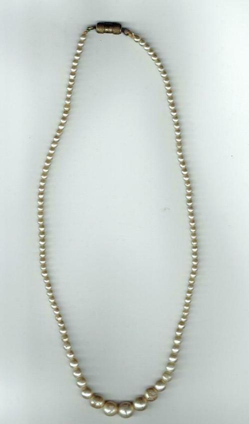 Halsketting met fantasieparels (Juweel 0005), Handtassen en Accessoires, Kettingen, Gebruikt, Overige materialen, Ophalen of Verzenden