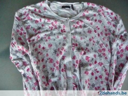 Grijze wollen meisjesvest IKKS 12 j - 144, Kinderen en Baby's, Kinderkleding | Overige, Gebruikt, Ophalen of Verzenden