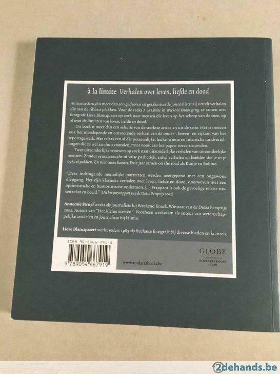 A la limite  Verhalen over leven, liefde en dood - A. Struyf, Boeken, Overige Boeken, Gelezen, Ophalen of Verzenden