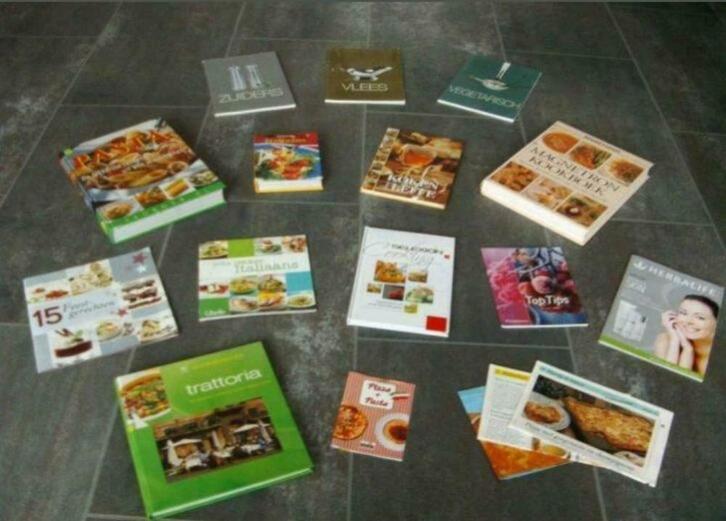 15st kookboeken (allerlei) samen 15euro, Boeken, Kookboeken, Zo goed als nieuw, Gezond koken, Vegetarisch, Ophalen of Verzenden