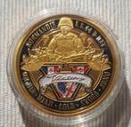 Normandie/D-Day 6.6.1944 - Gold Plated /Colored Coin - UNC, Envoi
