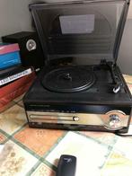 CD/MP3 PLAYER MET PLATENDRAAIER MERK HARDEL ZWART, Audio, Tv en Foto, Platenspelers, Ophalen, Gebruikt, Platenspeler, Overige merken
