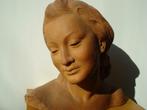 Jan SCHOOLMEESTERS antieke buste terracotta portret vrouw, Ophalen