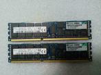 Hynix 2x16Gb=32Gb  PC3L-10600R pour serveur HP 647653-081, Computers en Software, RAM geheugen, Gebruikt, Server, DDR3, Ophalen of Verzenden