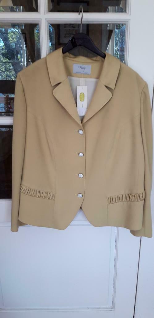 HAUTE Couture, Anne BELIN, Vintage,prachtig  in okergeel T50, Kleding | Dames, Jasjes, Kostuums en Pakken, Nieuw, Zwart, Ophalen