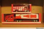 1:43 set van 2 trucks van Coca Cola : Peterbilt & Kenworth, Camion, Utilisé, Enlèvement ou Envoi