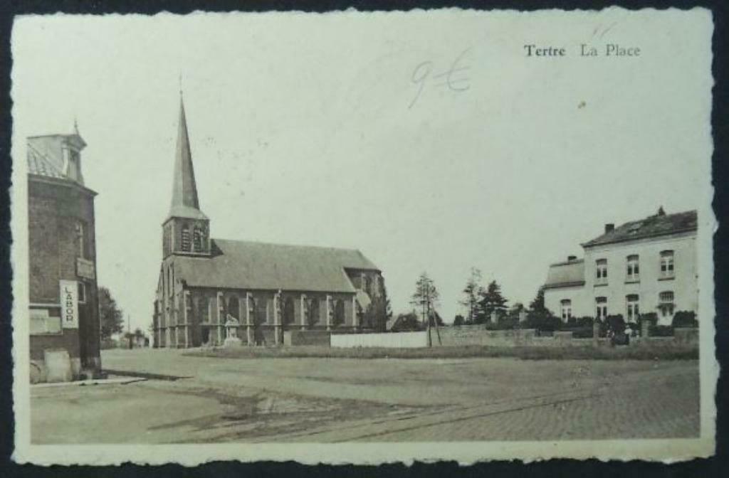 Carte Postale Tertre – La Place, Ophalen of Verzenden, 1940 tot 1960, Gelopen, Henegouwen