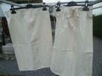 Tentures en coton brodé, Ophalen, Zo goed als nieuw, Beige