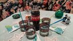5 onberispelijke collector's tiffany coca cola glazen uit 19, Ophalen of Verzenden, Zo goed als nieuw