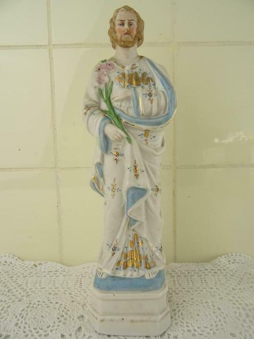 Statue antique Saint Joseph statue Joseph antique Art Nouvea, Antiquités & Art, Antiquités | Objets religieux, Enlèvement ou Envoi