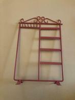 juwelenrekje voor hangertjes en oorbellen, roze, Ophalen of Verzenden, Gebruikt, Roze