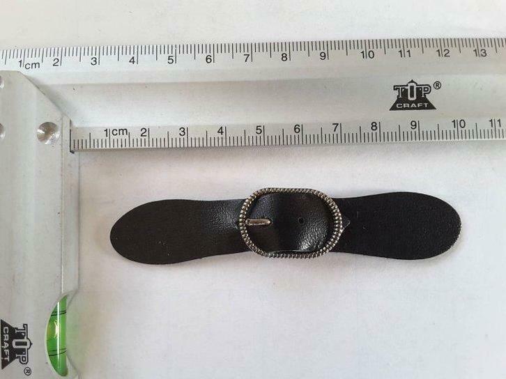 Kiltsluiting met zwarte imitatieleren gesp van 9 cm, Hobby en Vrije tijd, Naaien en Fournituren, Nieuw, Ophalen of Verzenden