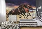 Paarden behang fotobehang, Kan ook op maat * Muurdeco4kids, Huis en Inrichting, Stoffering | Behang, Minder dan 10 m², Ophalen of Verzenden