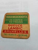 oude bierkaartje: Gueuze LAMBIC  vANDENKERCKHOVEN, Collections, Enlèvement ou Envoi