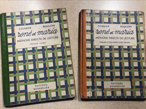 2 anciens livres: René et Maria, méthode directe de lecture, Antiquités & Art, Antiquités | Livres & Manuscrits