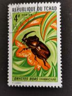Tchad 1972 - insectes - scarabée rhinocéros, Affranchi, Enlèvement ou Envoi
