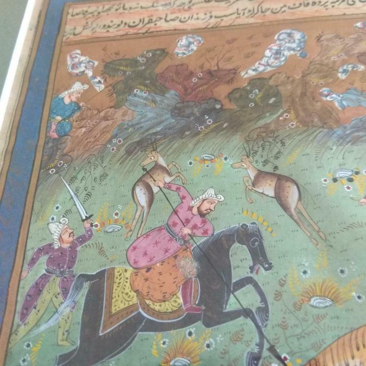Mughal jachttaferelen : nog één enkele beschikbaar!, Antiek en Kunst, Kunst | Niet-Westerse kunst, Ophalen of Verzenden