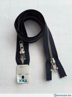 tirette double curseur 65 cm métallique marine, Hobby & Loisirs créatifs, Enlèvement ou Envoi, Neuf