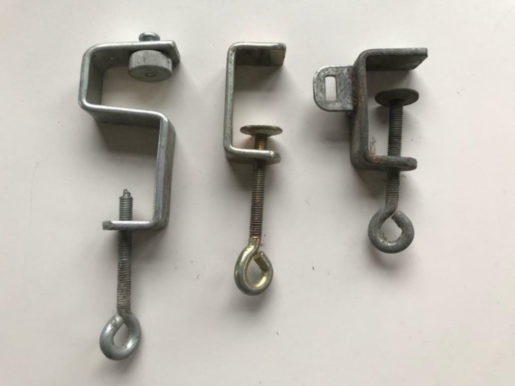 3 Tafelklemmen (zn2127), Ophalen of Verzenden, Gebruikt