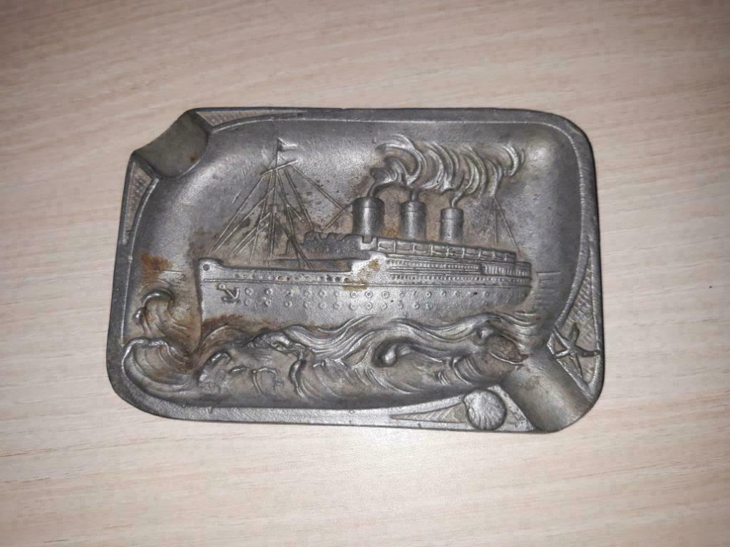Cendrier bronze navire, Antiquités & Art, Enlèvement, Bronze