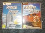 Pc games Springstof + Rail-Cargo Simulator , nooit gespeeld, Vanaf 3 jaar, Simulatie, Ophalen of Verzenden, 1 speler