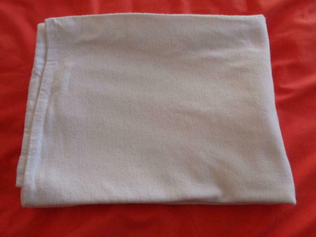 1 Taie blanche flanelle, Huis en Inrichting, Slaapkamer | Beddengoed, Gebruikt, Ophalen of Verzenden