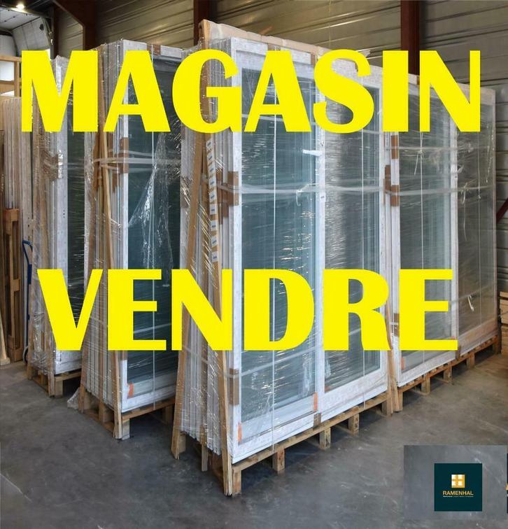 Châssis & Portes coulissantes magasin vendre, Doe-het-zelf en Bouw, Raamkozijnen en Schuifdeuren, Nieuw, Raamkozijn, Kunststof