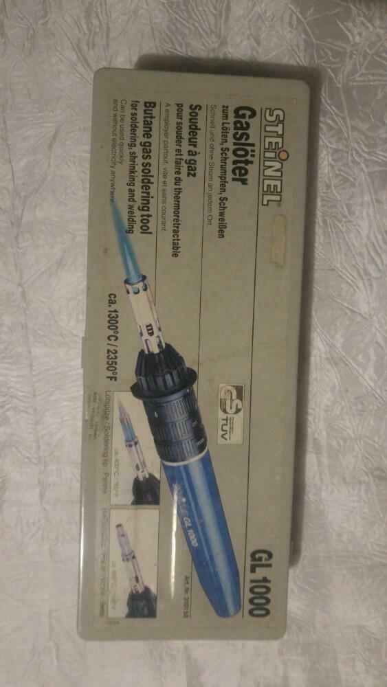 Vintage Briquet Aansteker Steinel gl 1000 fer a souder, Enlèvement ou Envoi, Utilisé, Briquet