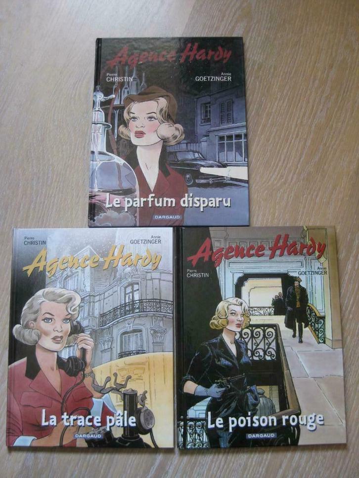 Agence Hardy Tomes 1 + 3 en Ed.O TTB état, Boeken, Stripverhalen, Gelezen, Complete serie of reeks, Ophalen of Verzenden