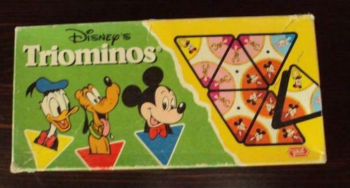 Vintage Disney's Triominos, Hobby en Vrije tijd, Gezelschapsspellen | Overige, Gebruikt, Ophalen of Verzenden