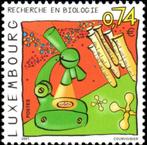 Luxembourg 2001 : le futur - science (biologie), Luxembourg, Envoi, Non oblitéré