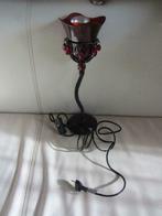 Lampe de chevet noir et rouge, Maison & Meubles, Lampes | Autre, Comme neuf, Enlèvement ou Envoi