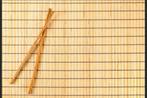Placemats Japan 2 beige bruin bamboe gestreept nieuw, Tuin en Terras, Nieuw, Ophalen of Verzenden