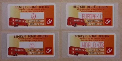 ATM127 Postvoertuigen vroeger en nu (Saint Mard), Postzegels en Munten, Postzegels | Europa | België, Frankeerzegel, Voertuigen