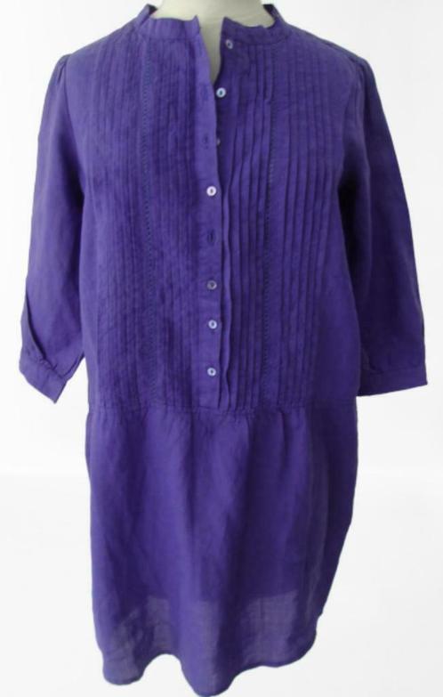 Nieuwe jurk, blouse van Vue Sur Mer.  - 36, Kleding | Dames, Jurken, Nieuw, Maat 36 (S), Paars, Knielengte, Verzenden